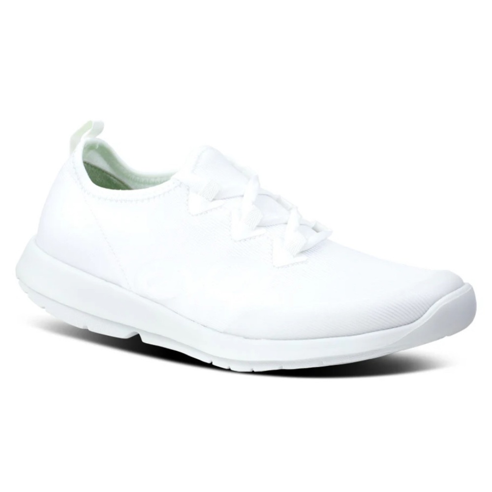 OOFOS Women's White Sneakers